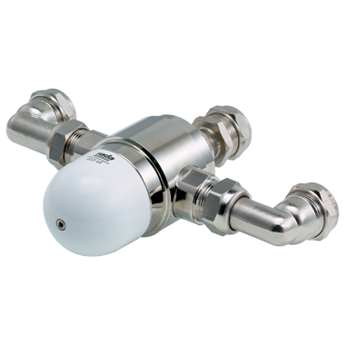 Product photo for Rada 222-T3 DK  Thermostatic Mixing Valve - Under-bath/Duct